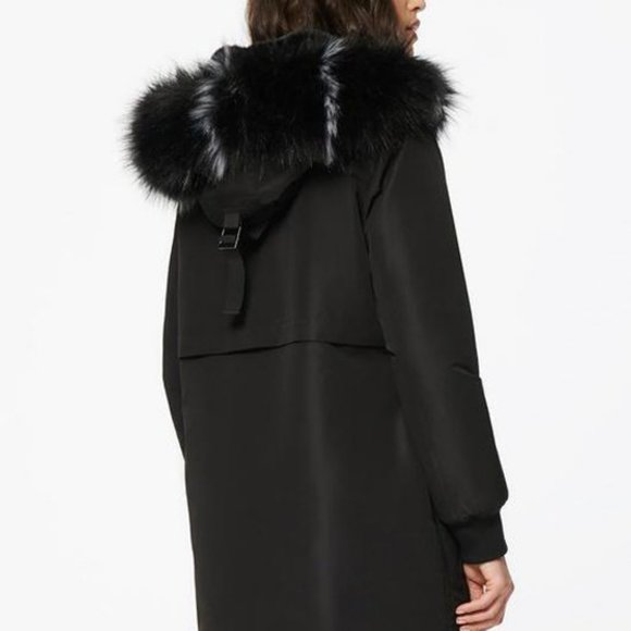 ❄️ 😍FABULOUS❄️ 😍Marc New York by Andrew Marc Black Carina Parka -S 50% OFF RTL - Picture 2 of 11